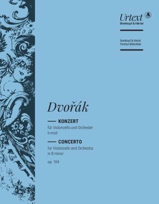 Breitkopf & Hartel - Concerto in B minor Op. 104 - Dvorak/Doge/Schiff - Cello/Piano Reduction - Sheet Music