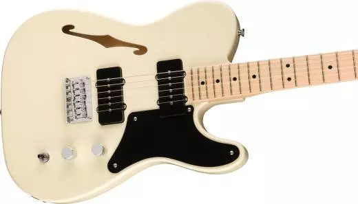 Guitare Paranormal Cabronita Telecaster Thinline, touche en érable - Olympic White