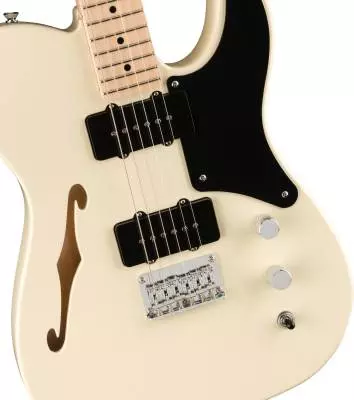 Guitare Paranormal Cabronita Telecaster Thinline, touche en érable - Olympic White