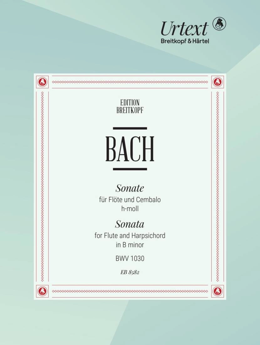 Sonata in B minor BWV 1030 - Bach/Kuijken - Flute/Harpsichord - Sheet Music