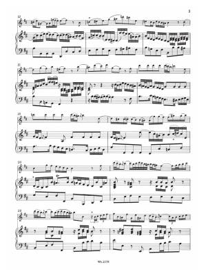Sonata in B minor BWV 1030 - Bach/Kuijken - Flute/Harpsichord - Sheet Music