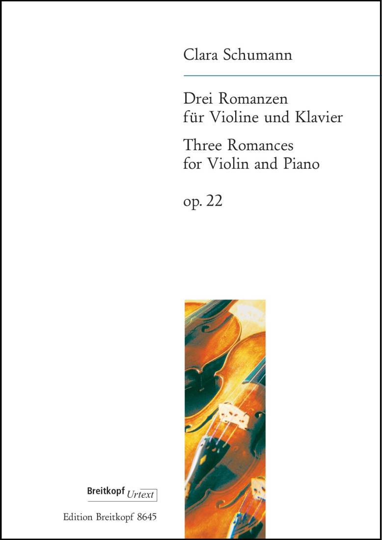 3 Romances Op. 22 - Schumann/Draheim - Violin/Piano - Book