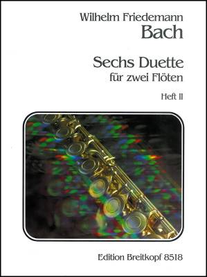 6 Duets Volume 2 - Bach/Braun - Flute Duet - Book