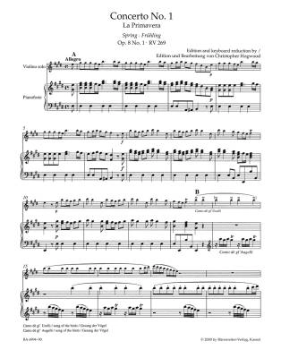 The Four Seasons - Vivaldi/Hogwood - Violin/Piano - Book