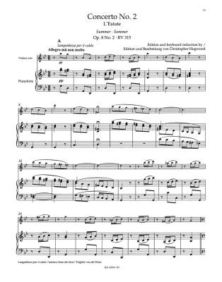 The Four Seasons - Vivaldi/Hogwood - Violin/Piano - Book