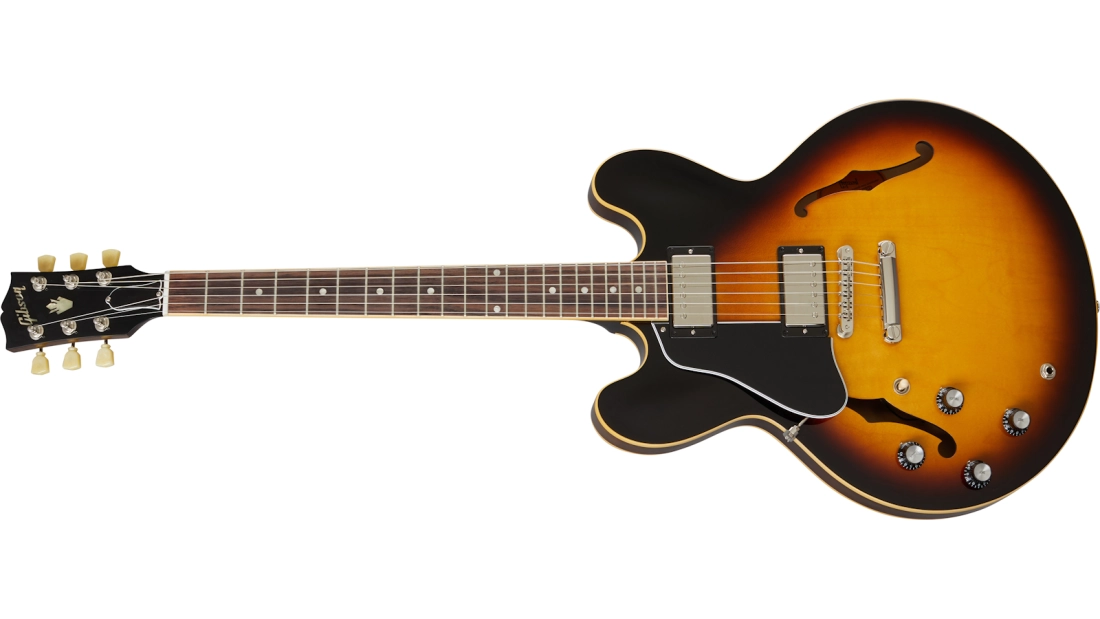 ES-335 DOT Semi-Hollow Body Electric, Left-Handed - Vintage Burst