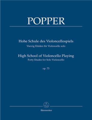 Baerenreiter Verlag - High School of Violoncello Playing op. 73 (Forty Etudes for Solo Violoncello) - Popper/Rummel  - Book
