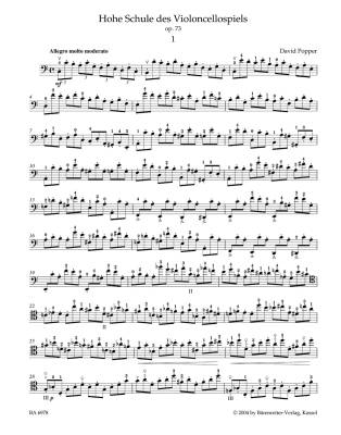 High School of Violoncello Playing op. 73 (Forty Etudes for Solo Violoncello) - Popper/Rummel  - Book