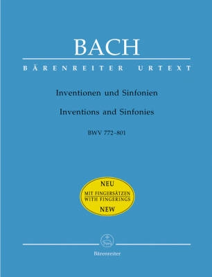 Baerenreiter Verlag - Inventions and Sinfonias BWV 772-801 - Bach/Dadelsen/Kretschmar-Fischer - Piano - Book