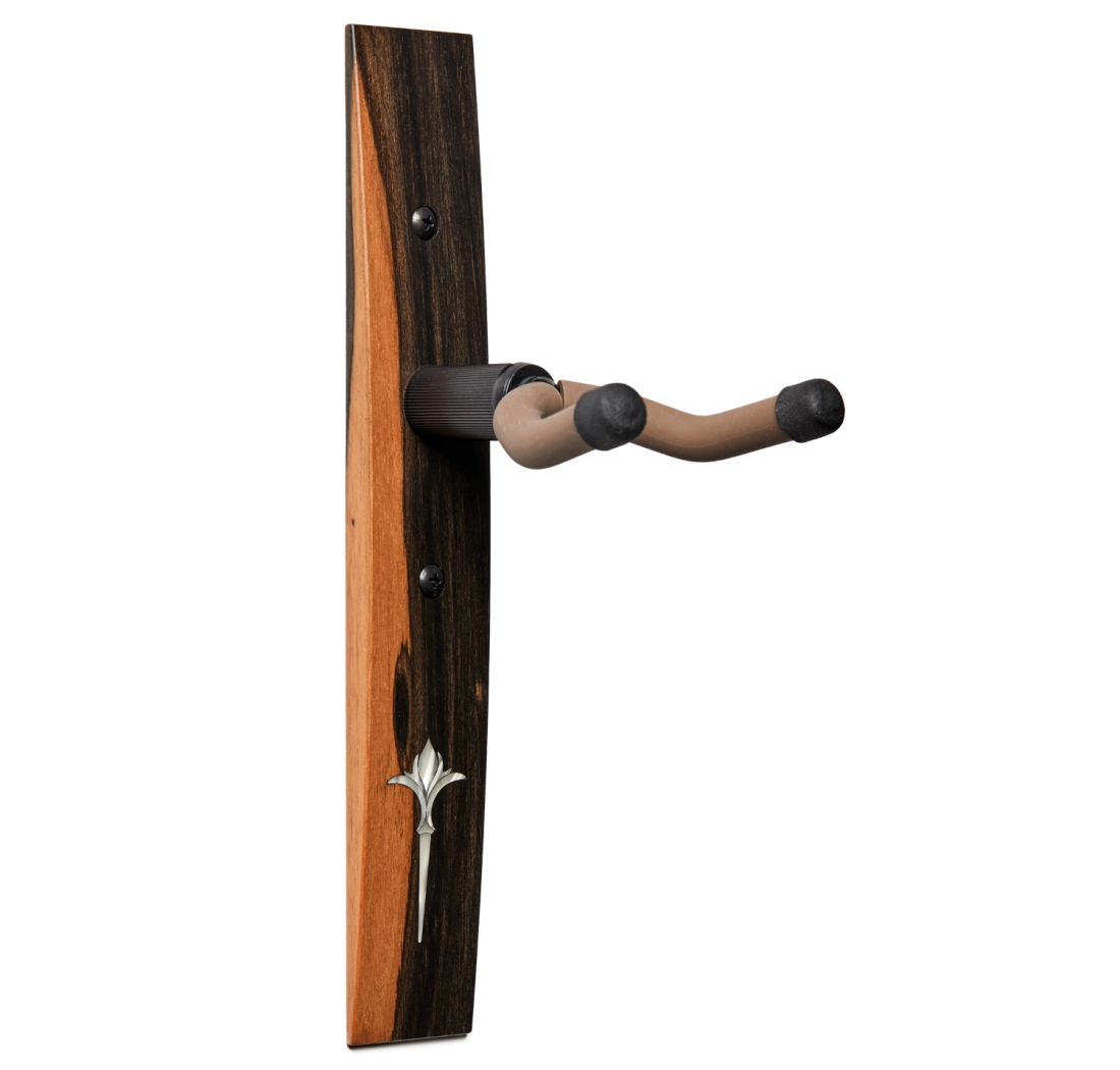 Ebony Guitar Hanger with Nouveau Inlay