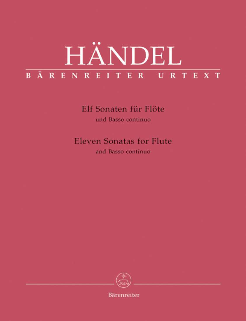Eleven Sonatas for Flute and Basso Continuo - Handel/Schmitz/Best - Flute/Treble Recorder/Basso continuo - Score/Parts