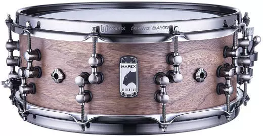 Black Panther Design Lab Craig Blundell Signature \'Machine\' 14x5.5\'\' Maple/Walnut Snare - Natural Satin