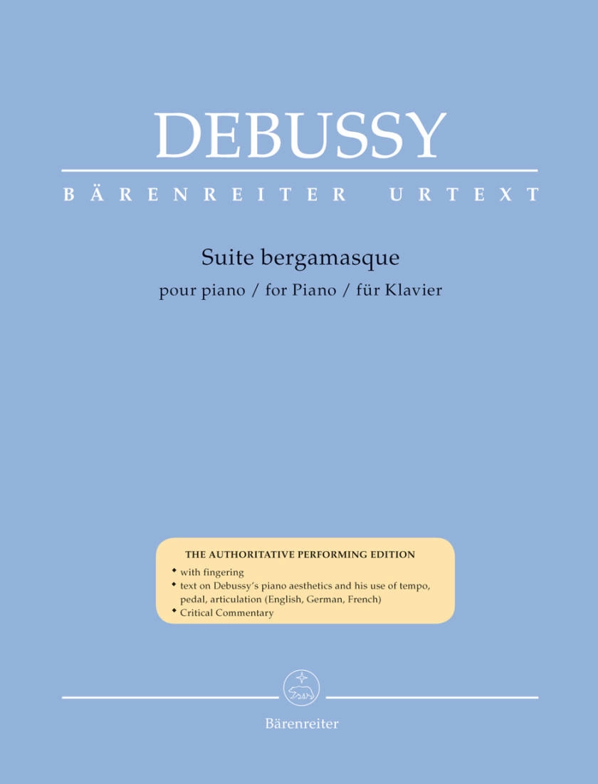 Suite Bergamasque - Debussy/Back - Piano - Book