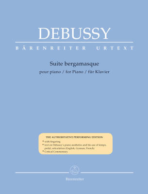 Baerenreiter Verlag - Suite Bergamasque - Debussy/Back - Piano - Book