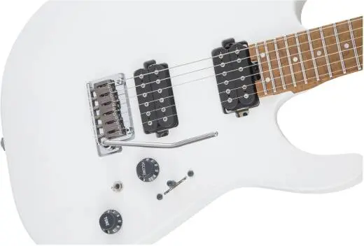 USA Select DK24 HH 2PT CM, Caramelized Flame Maple Fingerboard - Satin White