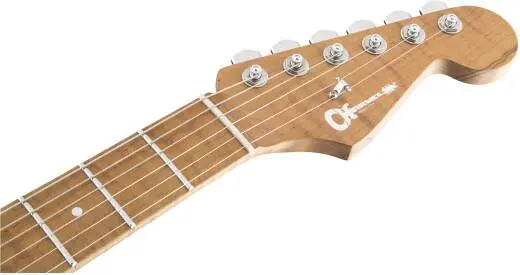 USA Select DK24 HH 2PT CM, Caramelized Flame Maple Fingerboard - Satin White