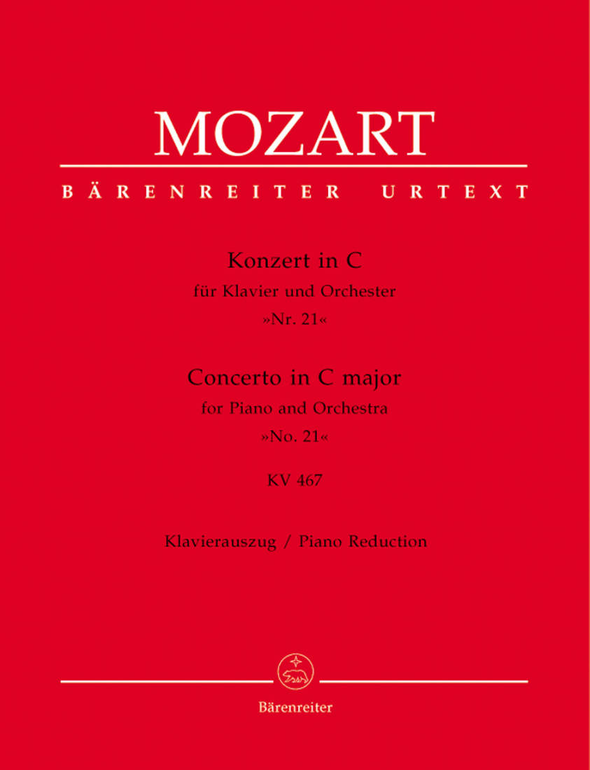Concerto for Piano and Orchestra no. 21 in C major K. 467 - Mozart/Engel/Heussner - Solo Piano/Piano Reduction (2 Pianos, 4 Hands) - Book