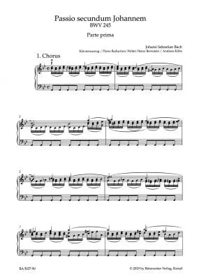 St. John Passion BWV 245 - Bach/Mendel - Vocal Score - Book