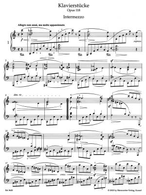 Piano Pieces op. 118 - Brahms/Kohn - Piano - Book