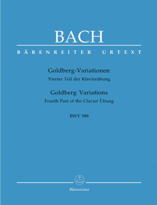 Baerenreiter Verlag - Variations Goldberg BWV 988 - Bach/Wolff - Piano - Livre