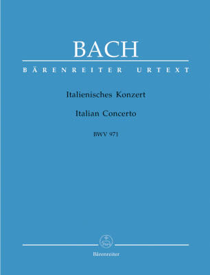 Baerenreiter Verlag - Italian Concerto BWV 971 - Bach/Emery - Piano - Book