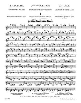 School of Violin Technique op. 1, Book 2, 2nd-7th Position - Sevcik/Foltyn - Violin - Book
