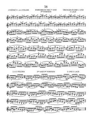 School of Violin Technique op. 1, Book 2, 2nd-7th Position - Sevcik/Foltyn - Violin - Book