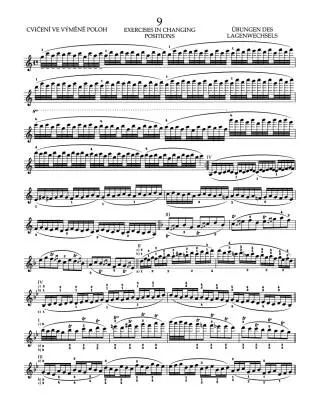 School of Violin Technique op. 1, Book 3, Changing Positions - Sevcik/Foltyn - Violin - Book