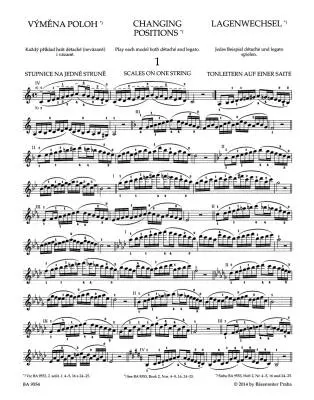 School of Violin Technique op. 1, Book 3, Changing Positions - Sevcik/Foltyn - Violin - Book