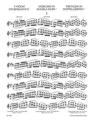 School of Violin Technique op. 1, Book 4, Exercises in Double Stops and Harmonics - Violin - Book