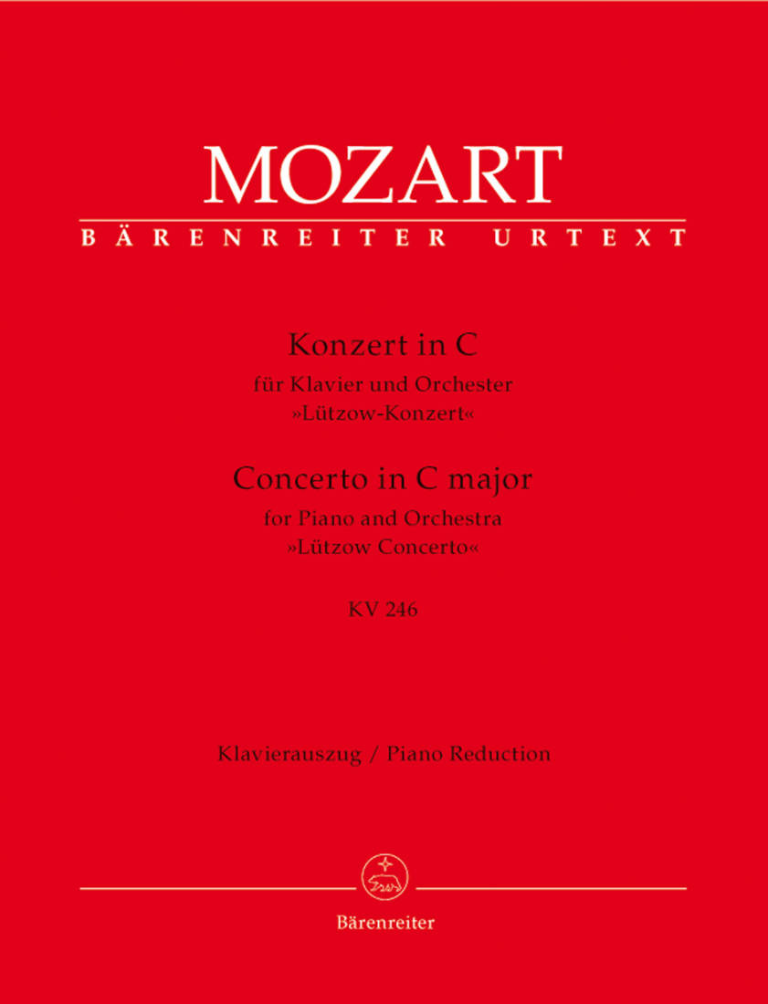 Concerto no. 8 in C major K. 246 \'\'Lutzow Concerto\'\' - Mozart/Wolff - Solo Piano/Piano Reduction (2 Pianos, 4 Hands) - Book