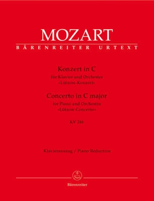 Baerenreiter Verlag - Concerto no. 8 in C major K. 246 Lutzow Concerto - Mozart/Wolff - Solo Piano/Piano Reduction (2 Pianos, 4 Hands) - Book