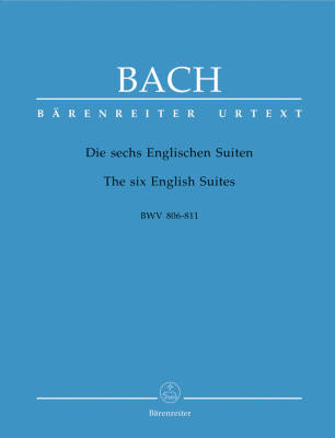 The Six English Suites BWV 806-811 - Bach/Durr - Piano - Book