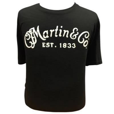 Martin Guitars - Classic Logo T-Shirt, Black - Medium