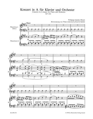 Concerto no. 12 in A major K. 414 - Mozart/Wolff - Solo Piano/Piano Reduction (2 Pianos, 4 Hands) - Book