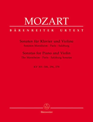 Baerenreiter Verlag - Sonatas (The Mannheim, Paris, Salzburg Sonatas) - Mozart/Reeser - Violin/Piano - Book