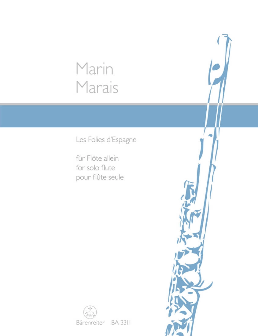 Les Folies d\'Espagne - Marais/Schmitz - Solo Flute - Sheet Music