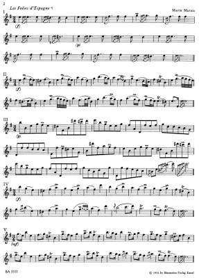 Les Folies d\'Espagne - Marais/Schmitz - Solo Flute - Sheet Music