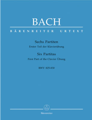 Baerenreiter Verlag - Six Partitas ( sans doigt ) BWV 825-830 - Bach/Jones - Piano - Livre
