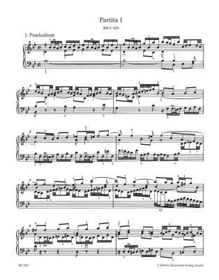 Six Partitas (With Fingerings) BWV 825-830 - Bach/Jones/Schirmer - Piano - Book