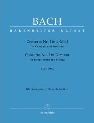 Baerenreiter Verlag - Concerto no. 1 in D minor BWV 1052 - Bach/Breig - Solo Piano/Piano Reduction (2 Pianos, 4 Hands) - Book