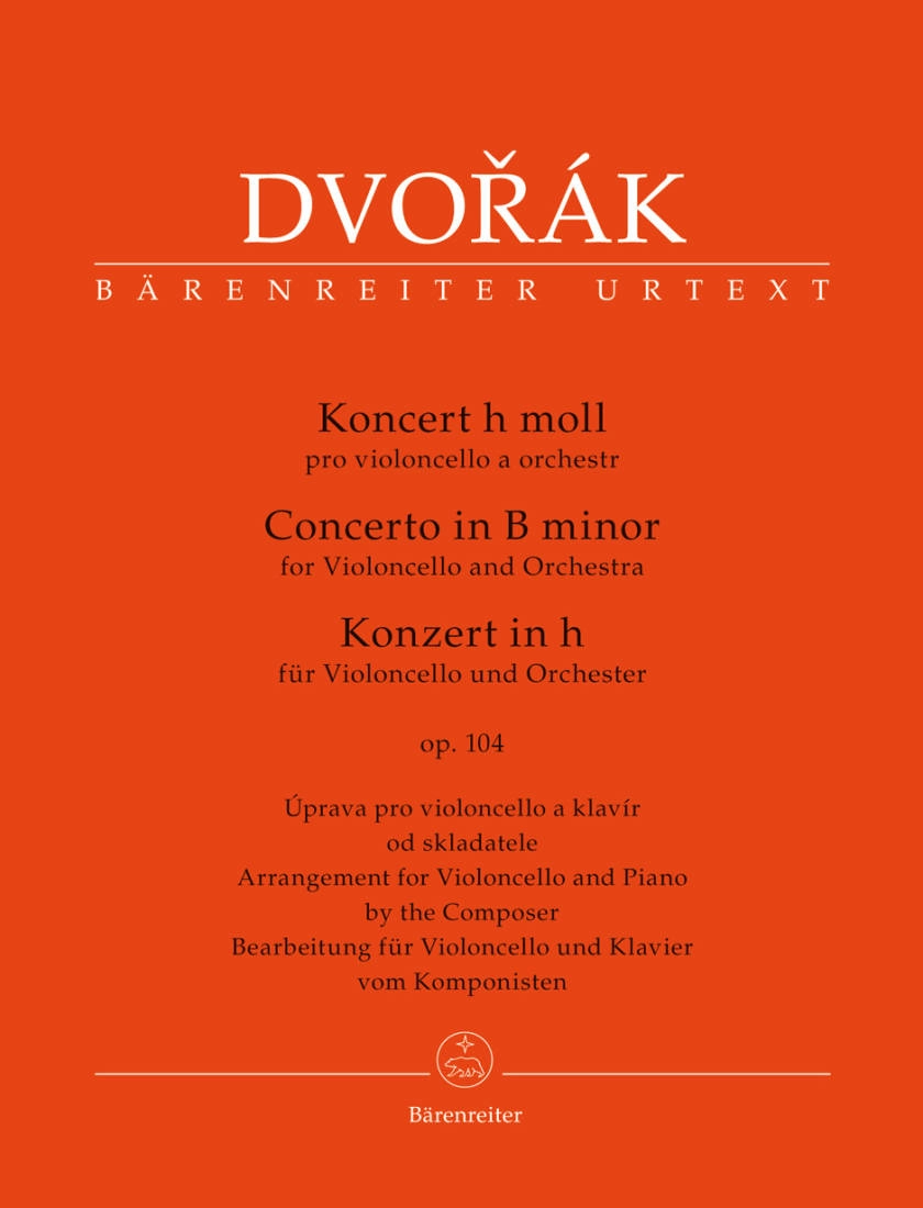 Concerto in B minor op. 104 - Dvorak/Del Mar - Cello/Piano Reduction - Book