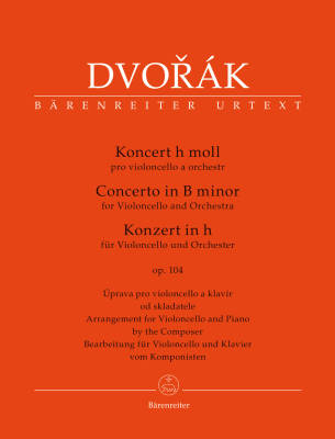 Baerenreiter Verlag - Concerto in B minor op. 104 - Dvorak/Del Mar - Cello/Piano Reduction - Book