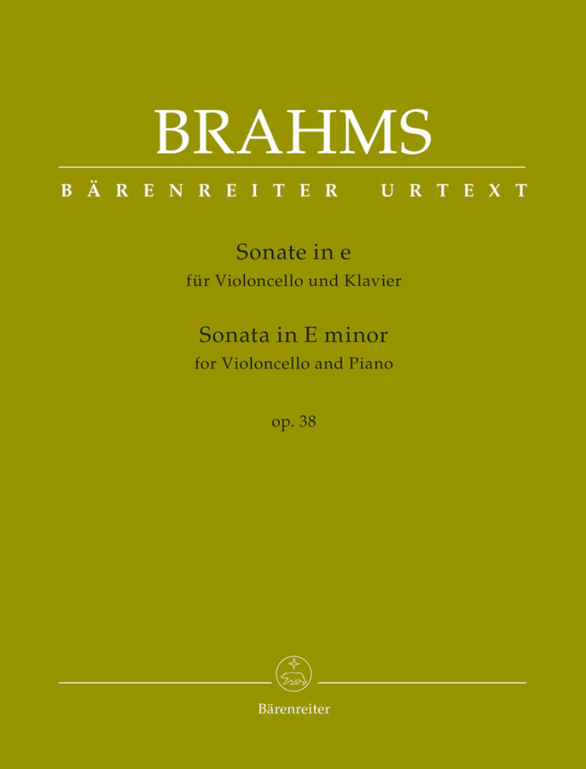 Sonata in E minor op. 38 - Brahms/Costa/Wadsworth - Cello/Piano - Book