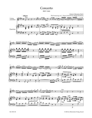 Concerto in E major BWV 1042 - Bach/Kilian/Manze - Violin/Piano Reduction - Sheet Music