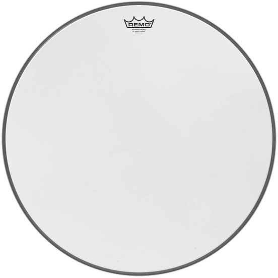 Powerstroke P3 White Suede Bass Drum Head - 18\'\'