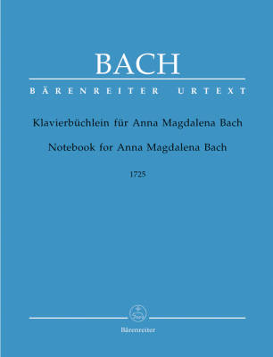 Baerenreiter Verlag - Notebook for Anna Magdalena Bach - Bach/Dadelsen - Piano - Book