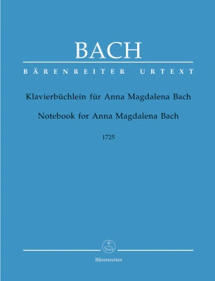 Baerenreiter Verlag - Notebook for Anna Magdalena Bach - Bach/Dadelsen - Piano - Book