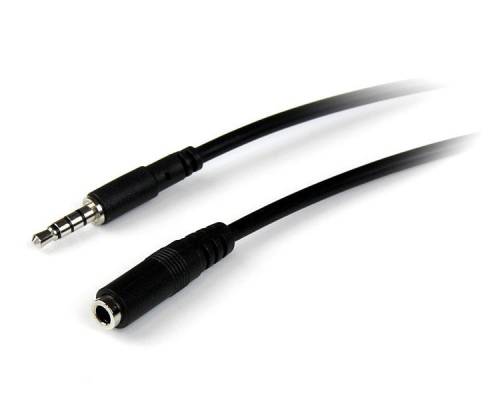 3.5mm 4 Position TRRS Headset Extension Cable - M/F - 1m