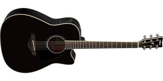 Yamaha - FGX830C Acoustic-Electric Guitar - Black